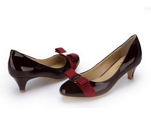 Ferragamo Shallow mouth kitten heel Shoes Women--001